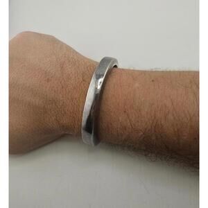 Heavy 7in Sterling Silver Cuff Bracelet